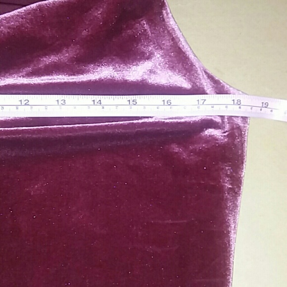 White house black market velvet burgundy cowl top - Picture 3 of 8